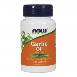 NOW Garlic Oil 1500мг, 100 капсул